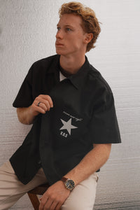 Keep It Alive Boxy Oversized Polo — Midnight