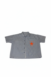 “Keep It Alive” Boxy Oversized Polo — Harbor Stripe